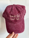 Amilita Heart Full Adults Cap: Cherry/Cream