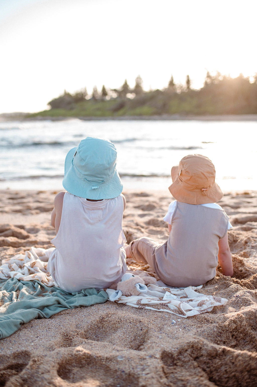 Cotton Sun Hat: Lilac / Small