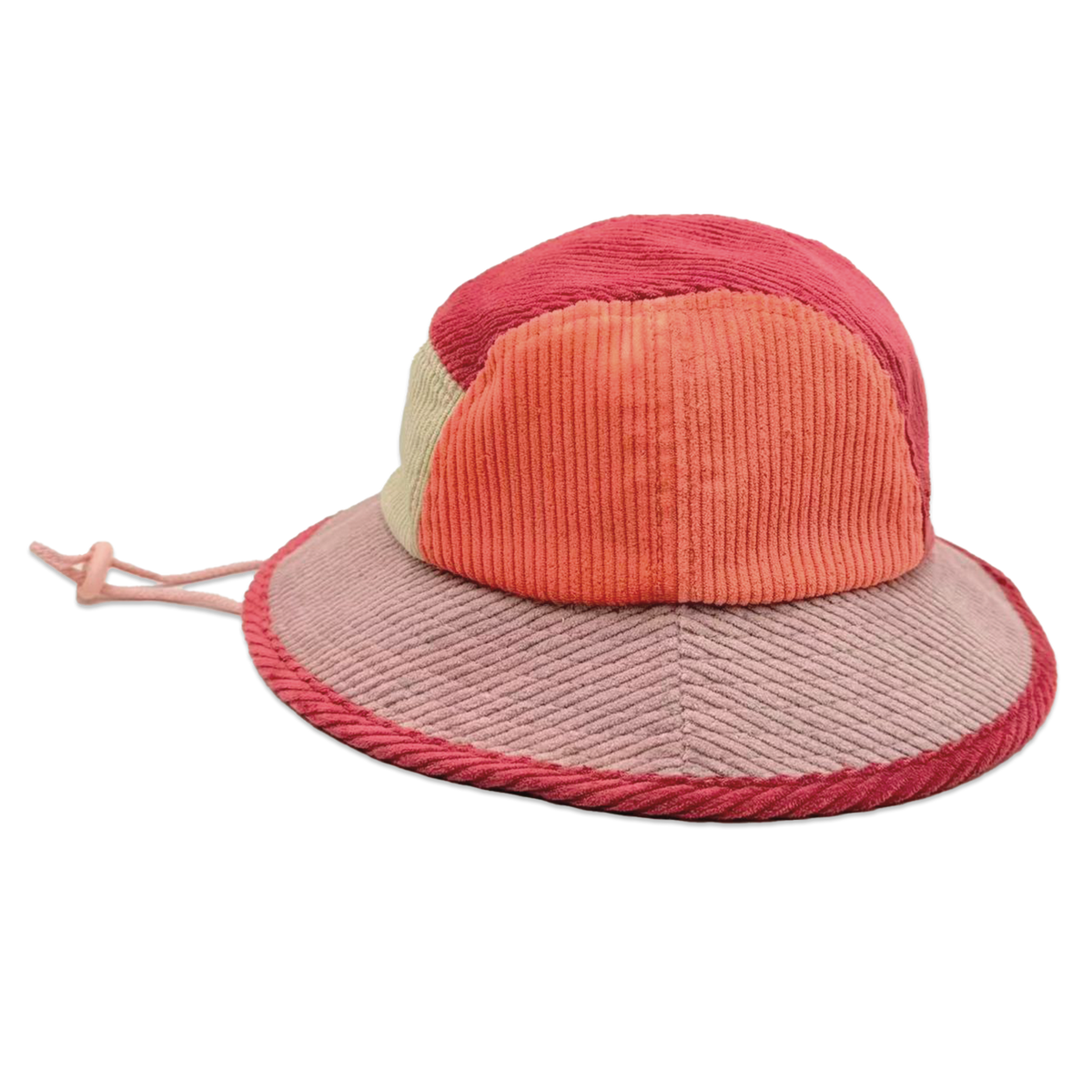 Rad Kid 5 Panel Spliced Bucket Hat - Berry Nice: KIDS