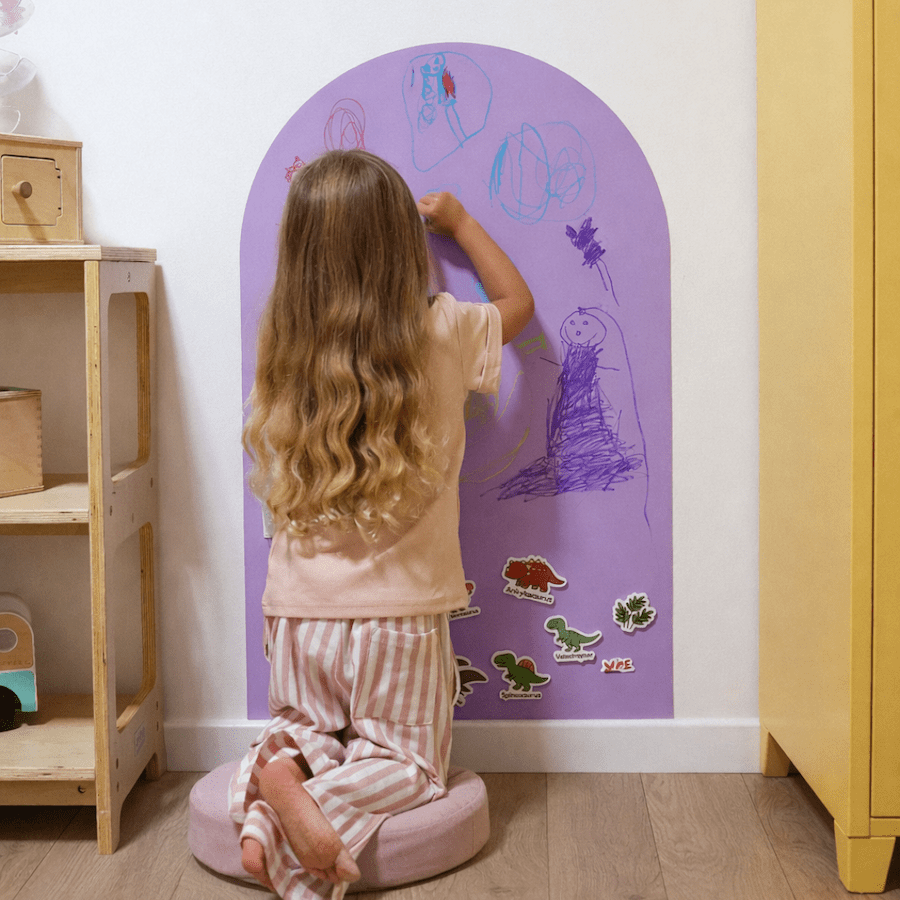 Magnetic Playwall™ | Renter-Friendly Magnetic Wall Decal: Lavender