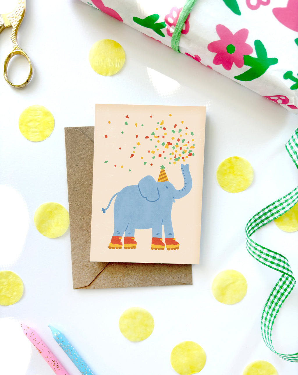 Lauren Sissons Studio Elephant Mini Card