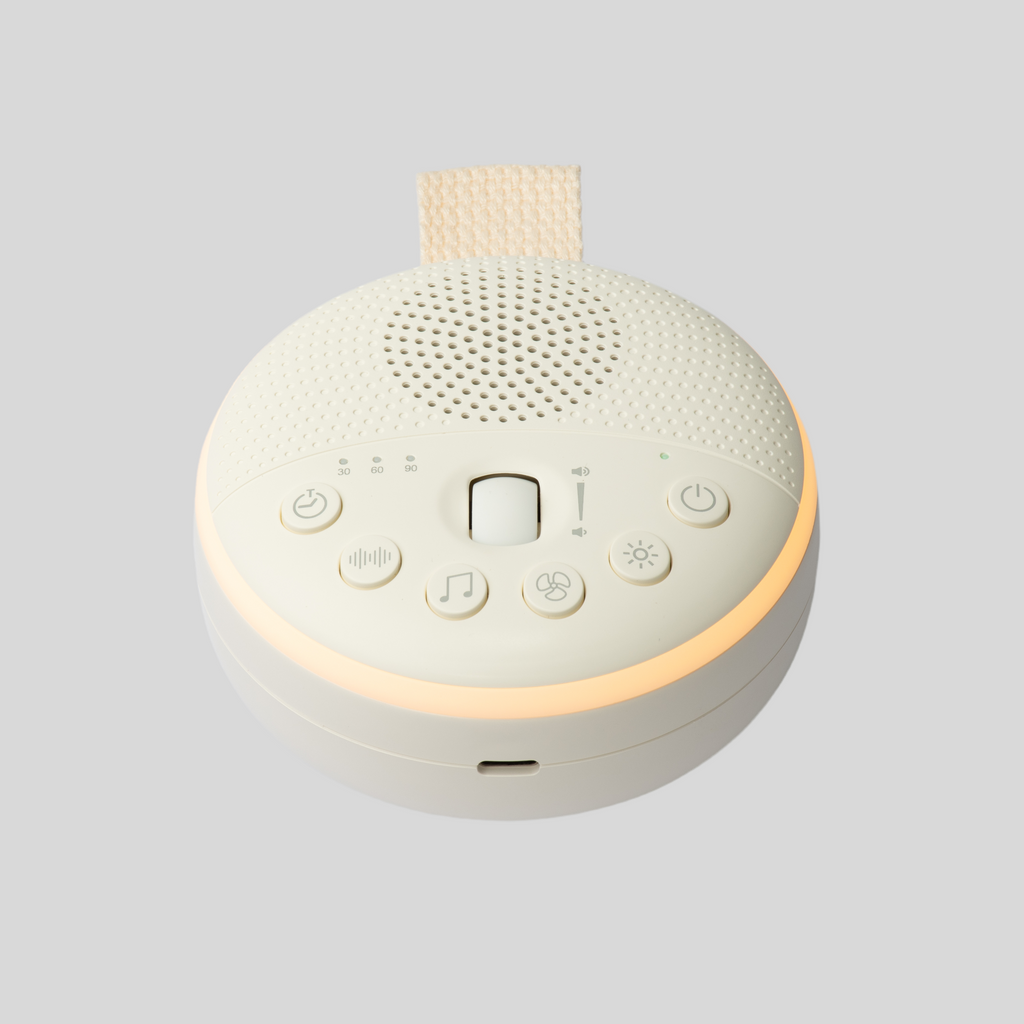 Zoe Sage Portable White Noise Machine & Night Light - White