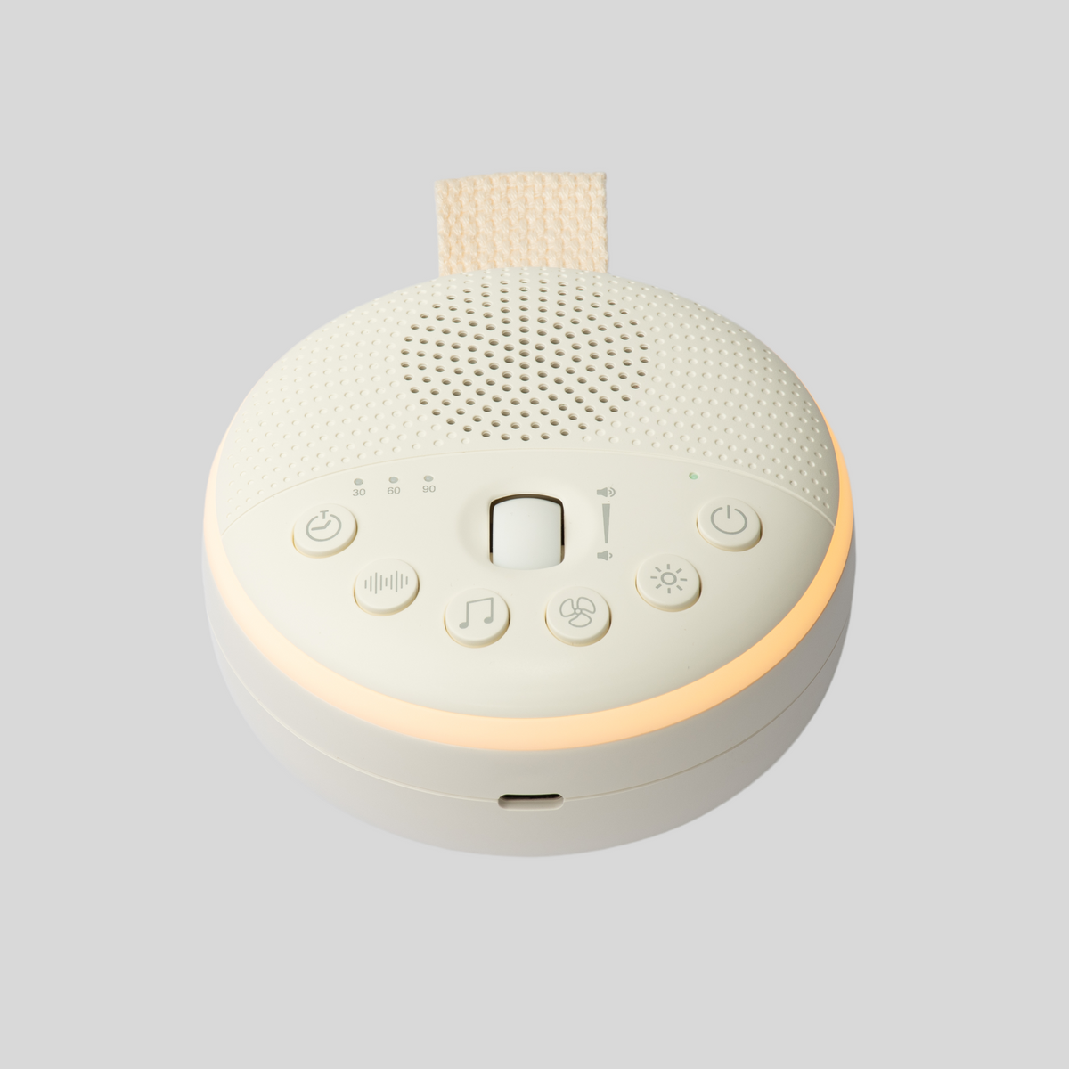 Zoe Sage Portable White Noise Machine & Night Light - White
