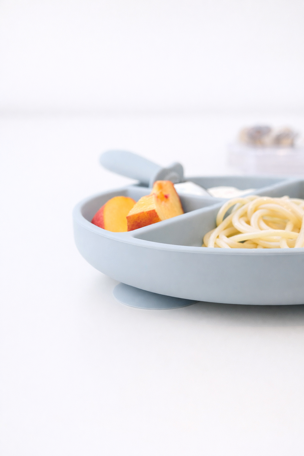 Lookbub Silicone Suction Plate with Lid