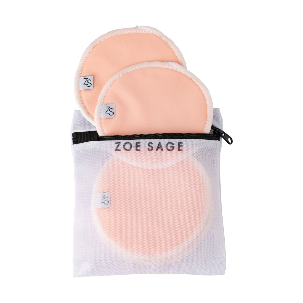 Zoe Sage Washable Bamboo Nursing Pads 8 Pack - Tuscany
