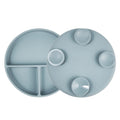 Lookbub Silicone Suction Plate with Lid - Ether