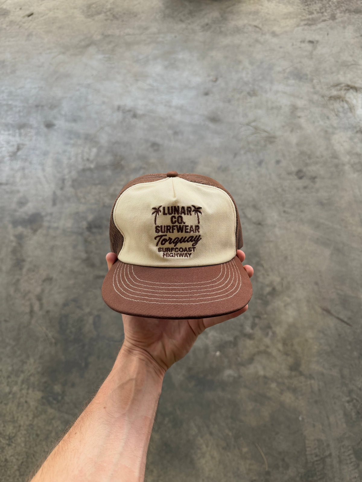 Lunar Co Surf Coast Highway Trucker 5 Panel Cap