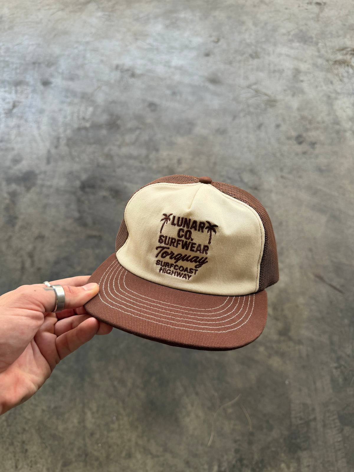 Lunar Co Surf Coast Highway Trucker 5 Panel Cap