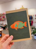 Fish Masculine for Man Greeting Card 