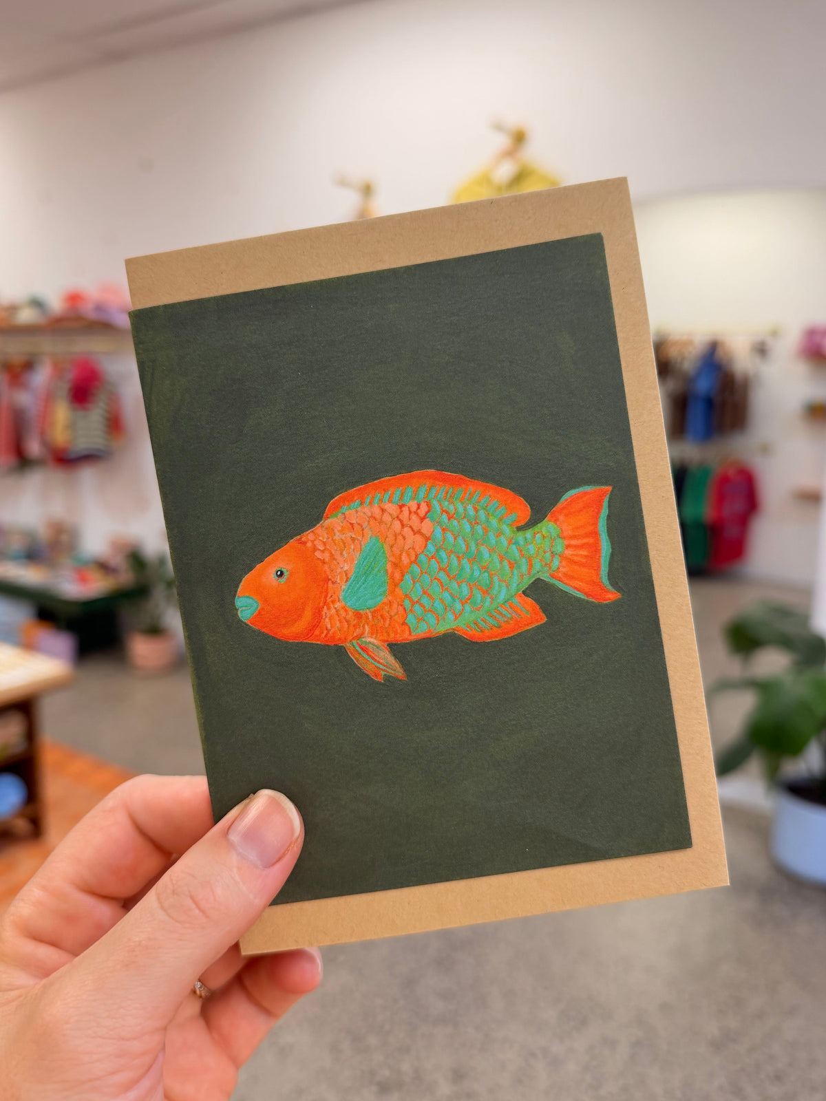 Fish Masculine for Man Greeting Card 