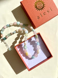 Pastel Gemstone Pearl Necklace