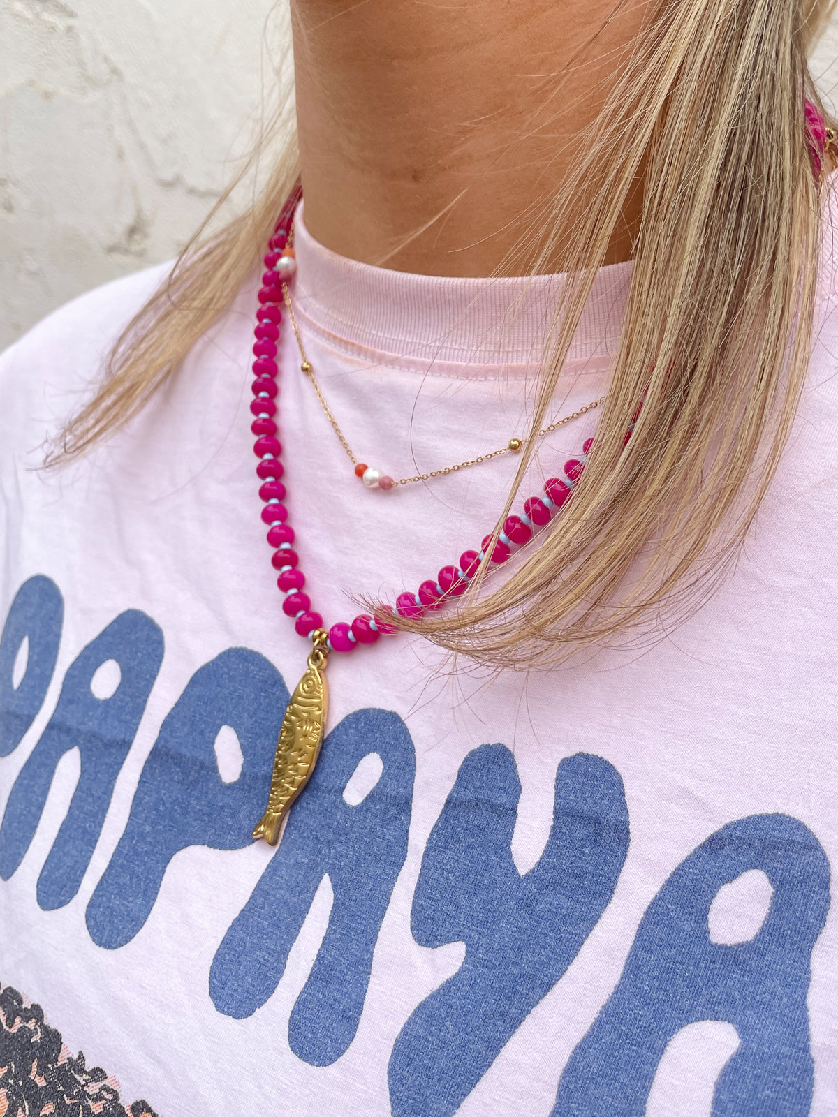 Fish Necklace - Blue