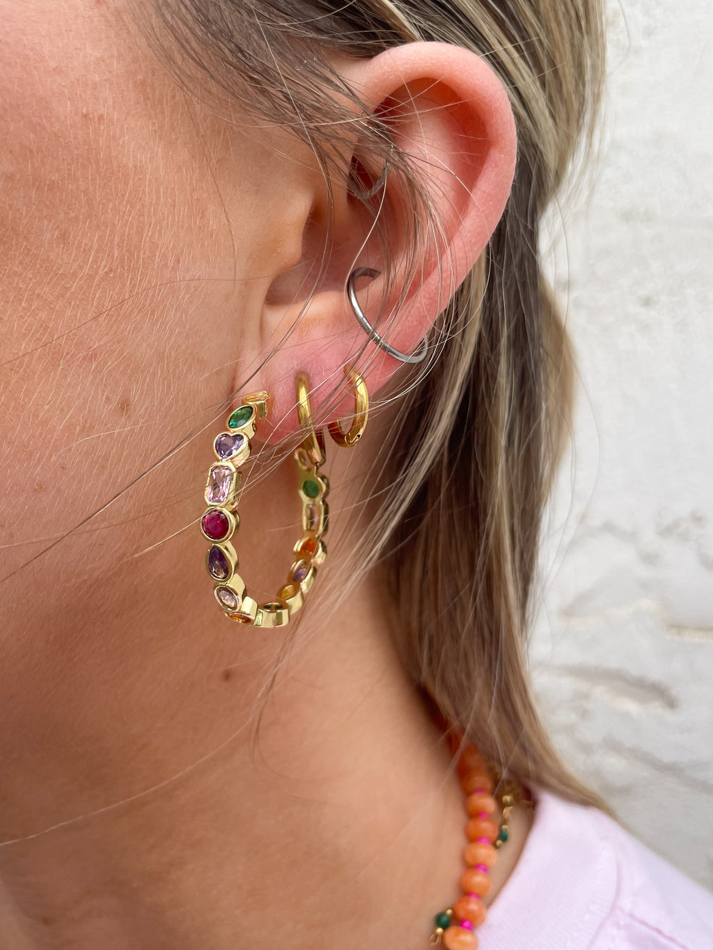 Big Multi-colour Hoops
