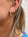 Isabelle Hammered Hoops