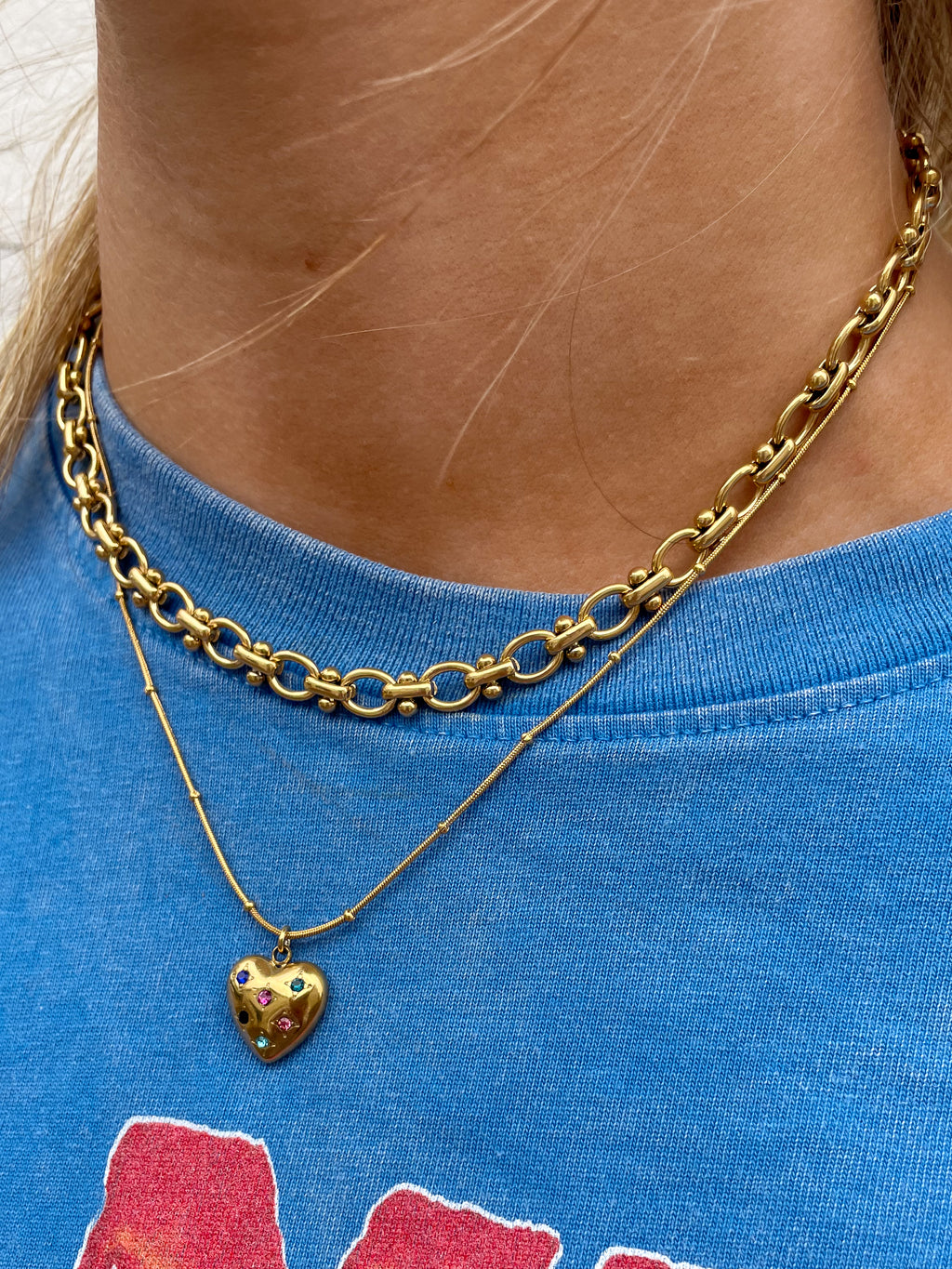 'LOVE' Heart Necklace