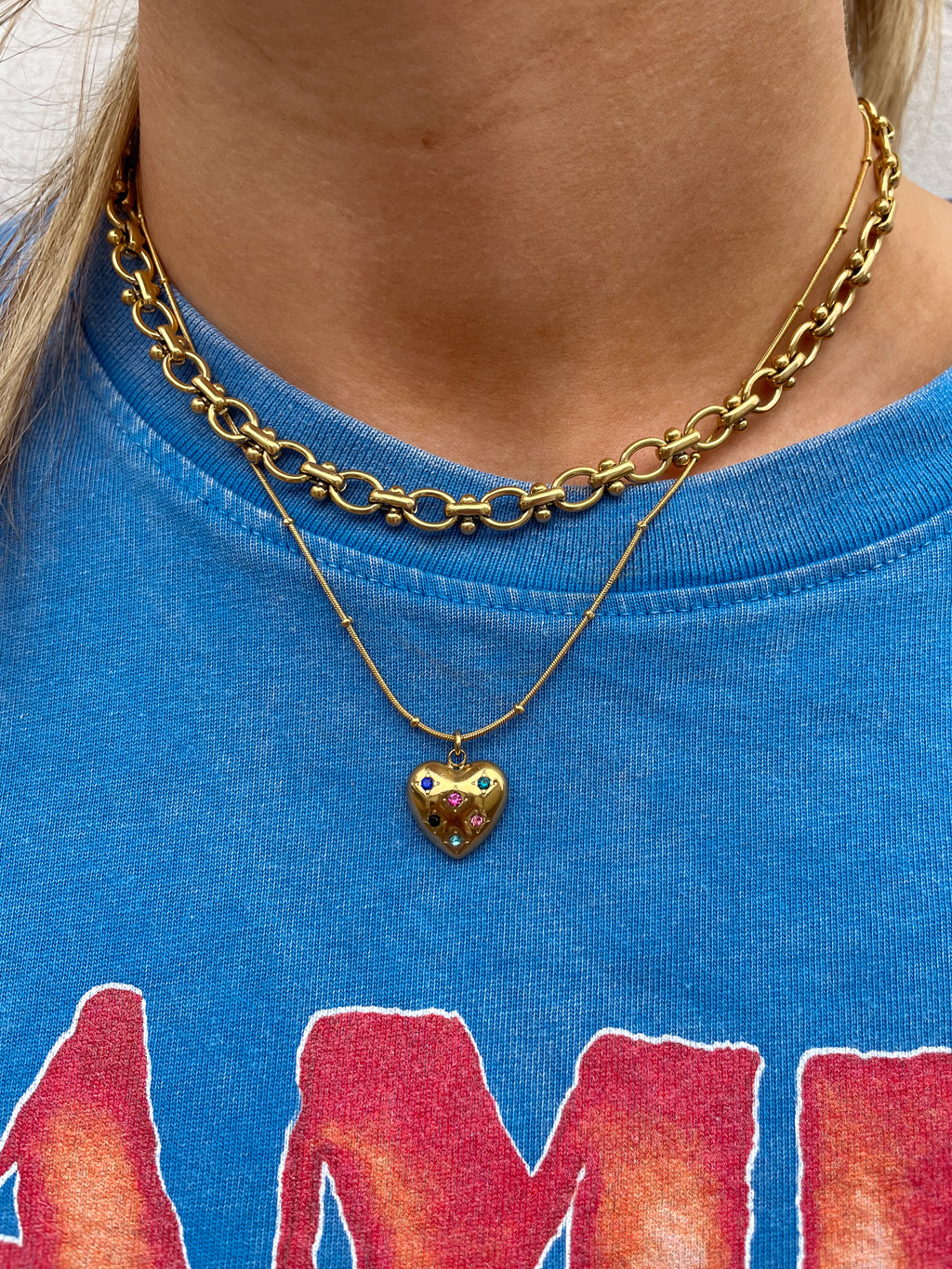 'LOVE' Heart Necklace