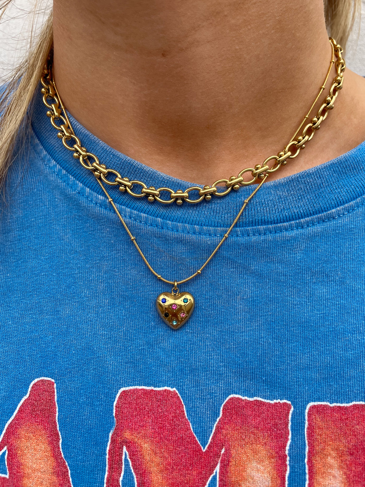 'LOVE' Heart Necklace