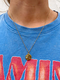Irregular Hammered Multi-colour Necklace