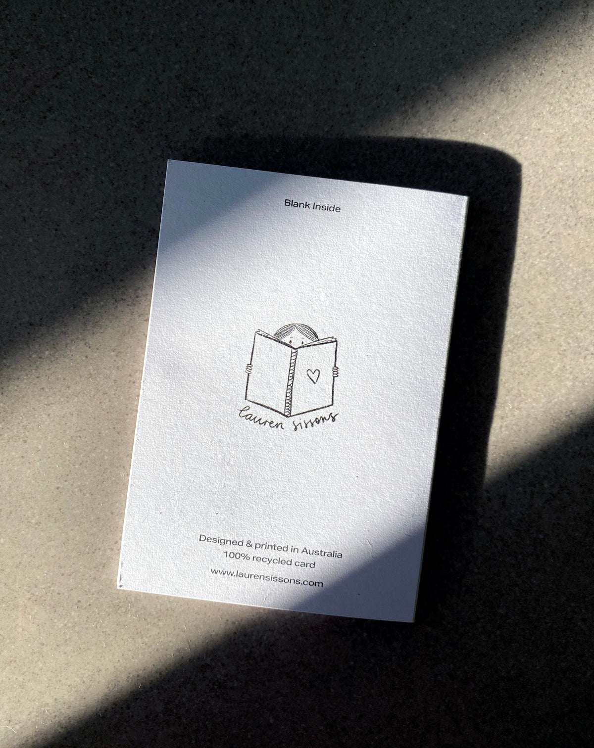 Lauren Sissons Studio Elephant Mini Card