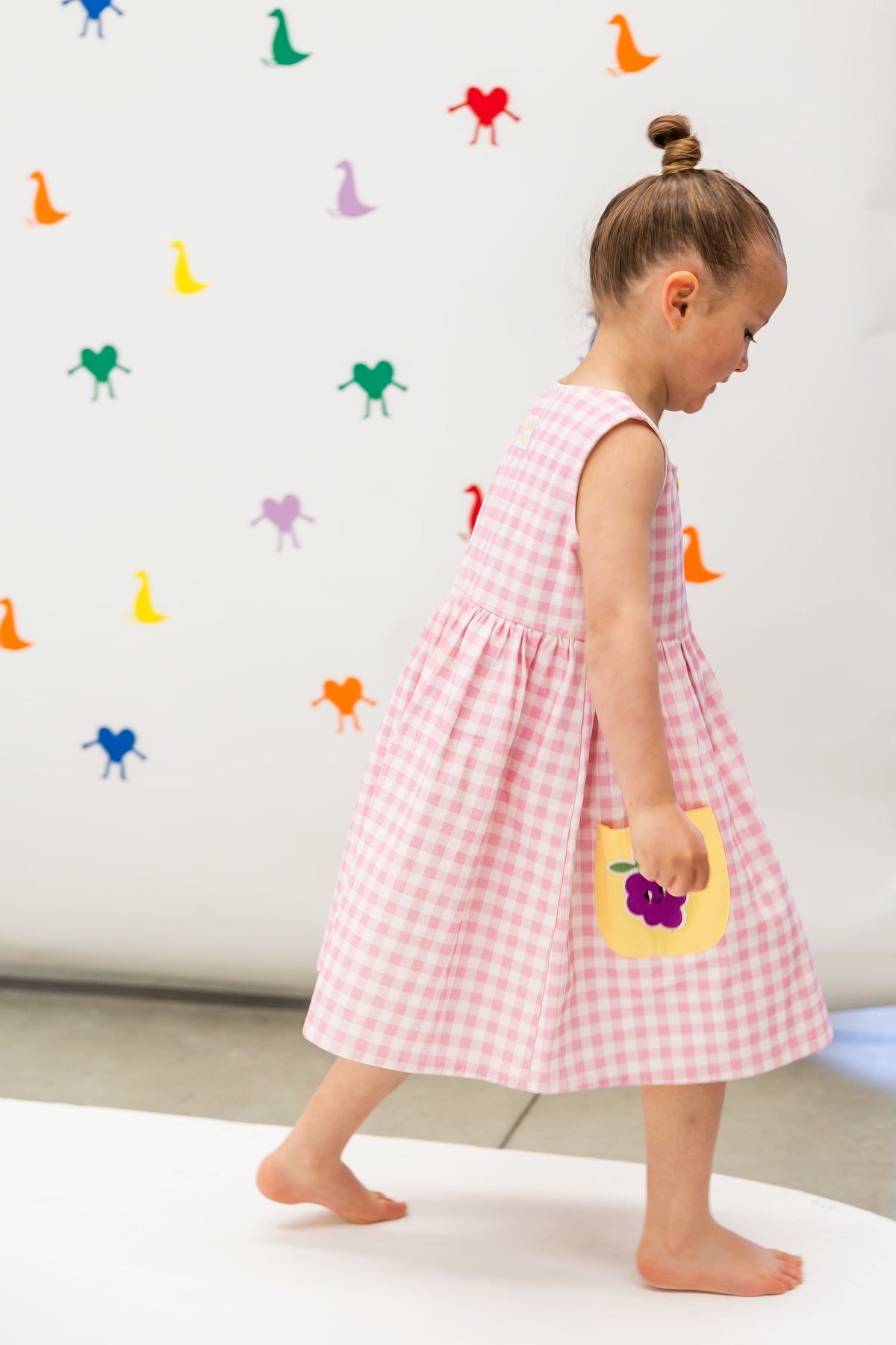 Lennyco Gingham Dress - Pink