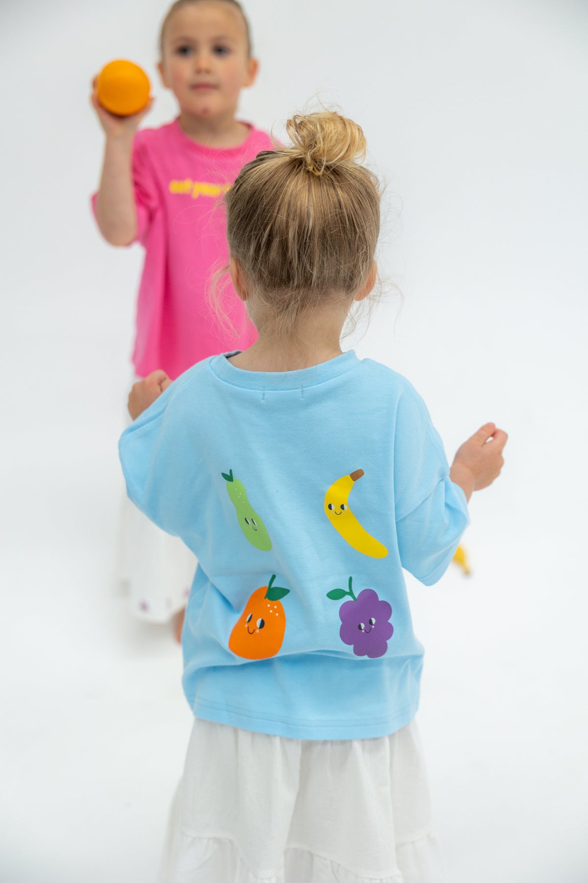 Lennyco Eat Your Fruit Tee - Sky Blue