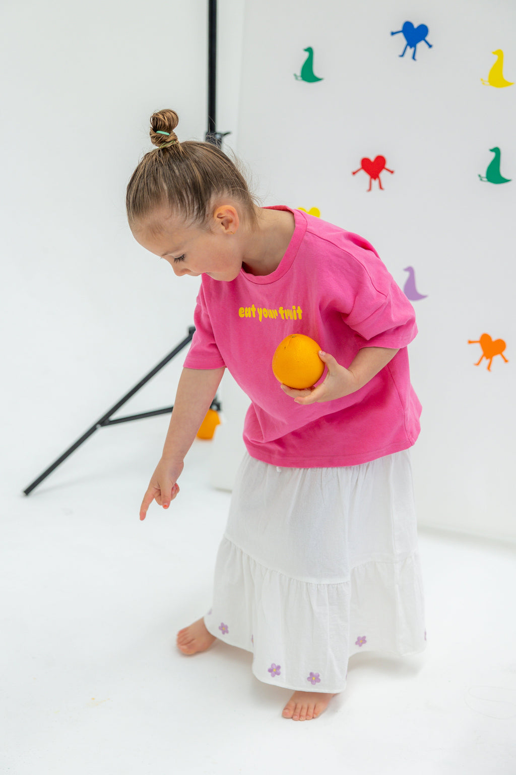 Lennyco Eat Your Fruit Tee - Hot Pink