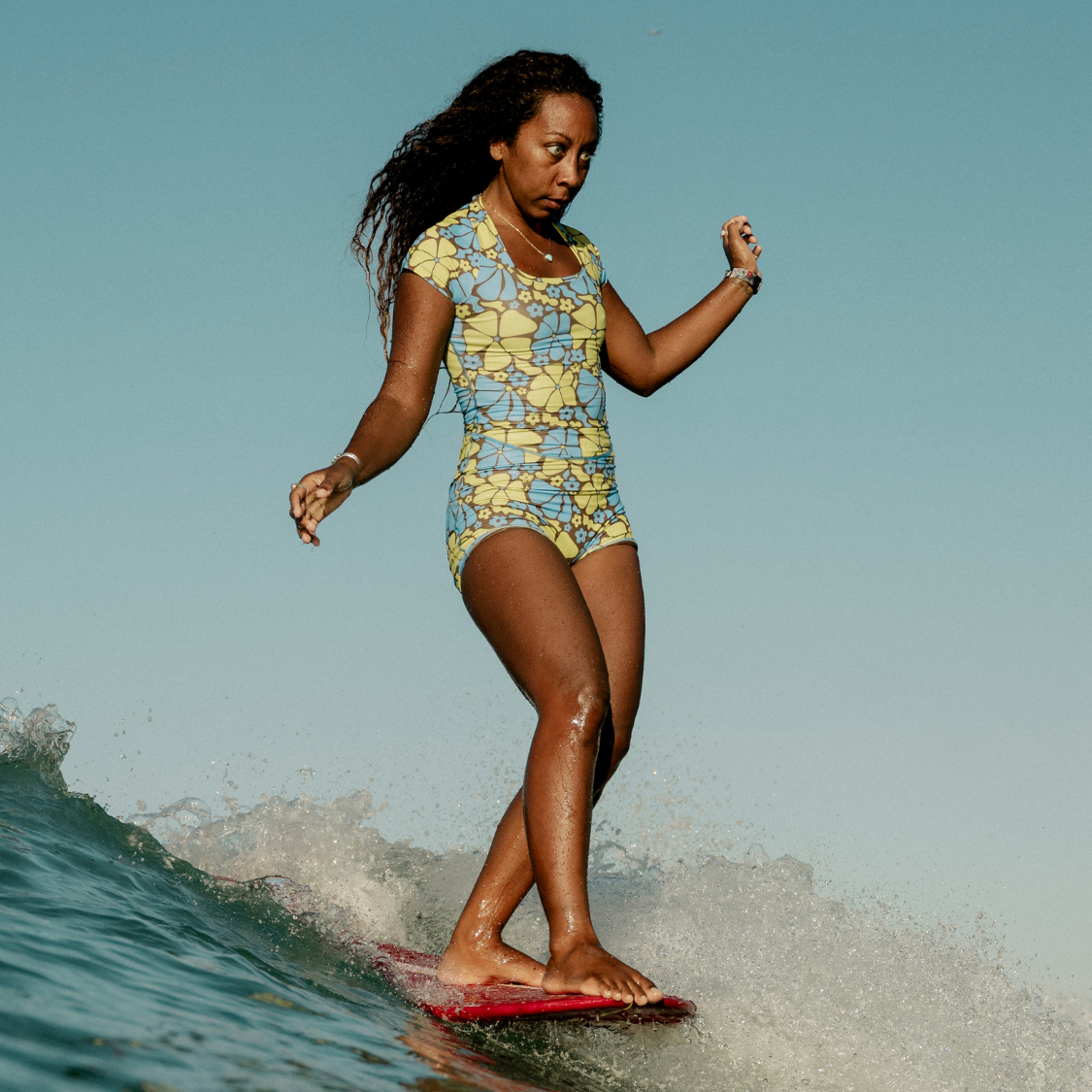 Auraya Shortie Suit - Ocean Bloom