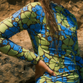 Auraya Long Sleeve Surf Suit - Ocean Bloom