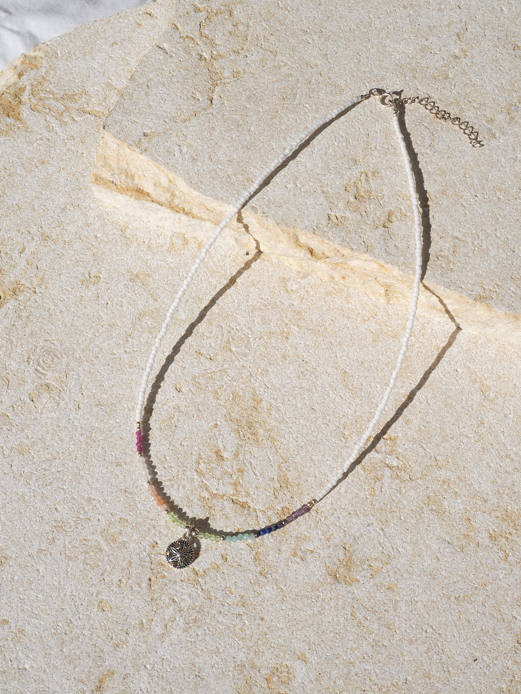 Sand Dollar Gemstone Necklace