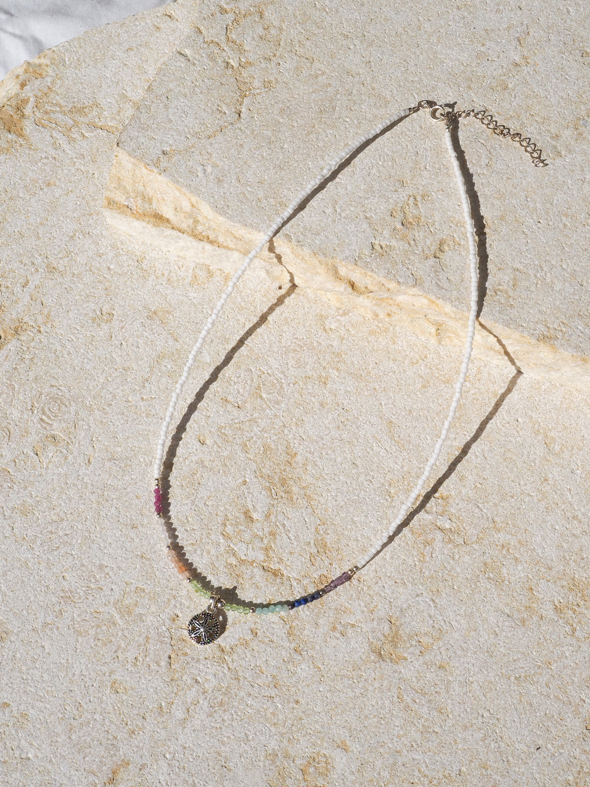 Sand Dollar Gemstone Necklace