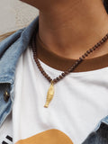 Fish Necklace - Brown