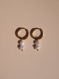 Mini Double Stack Pearl Earrings