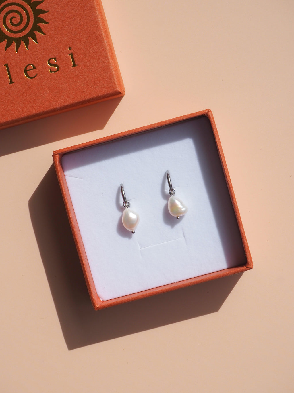 Freshwater Pearl Hoops