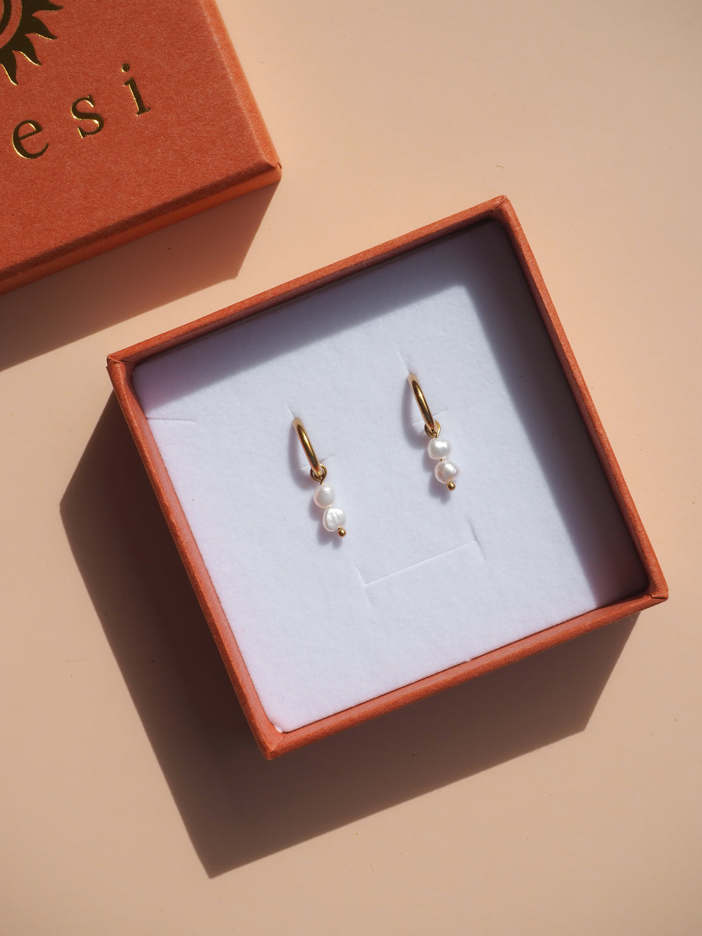 Mini Double Stack Pearl Earrings