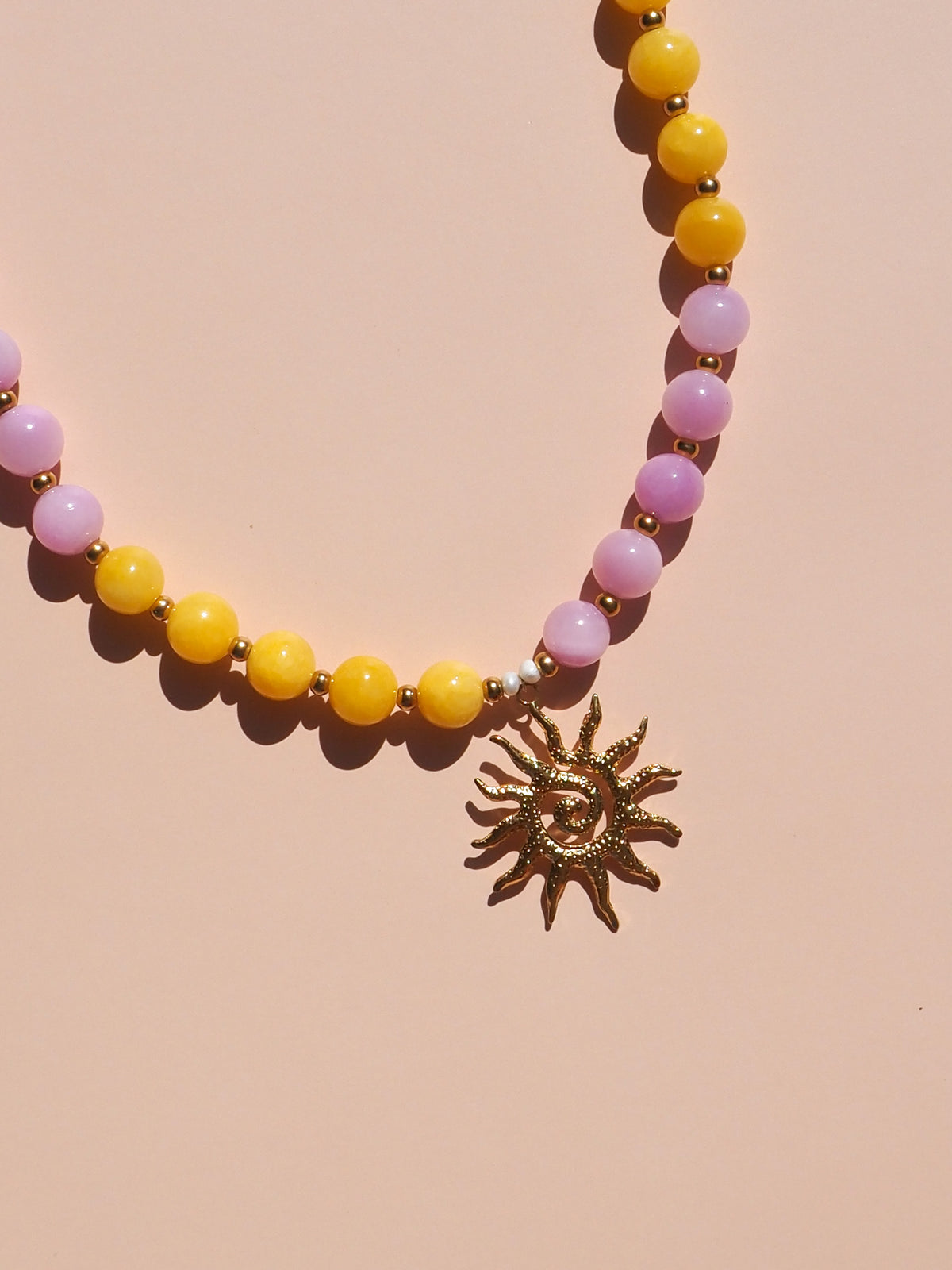 Spiral Sun Pink & Yellow