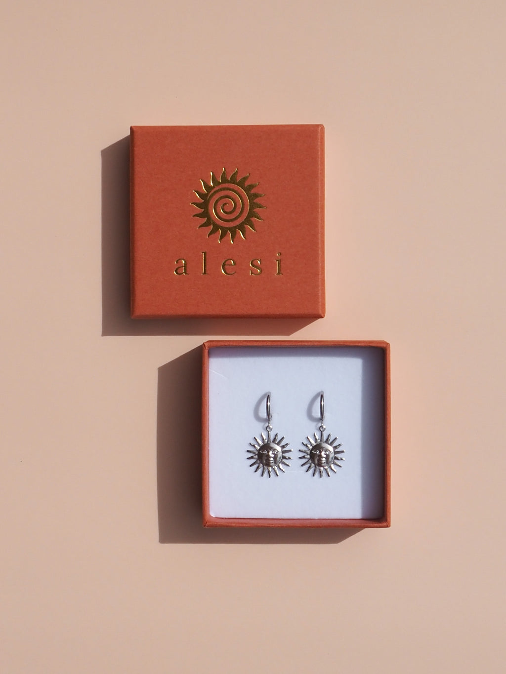 Sun Earrings -Silver