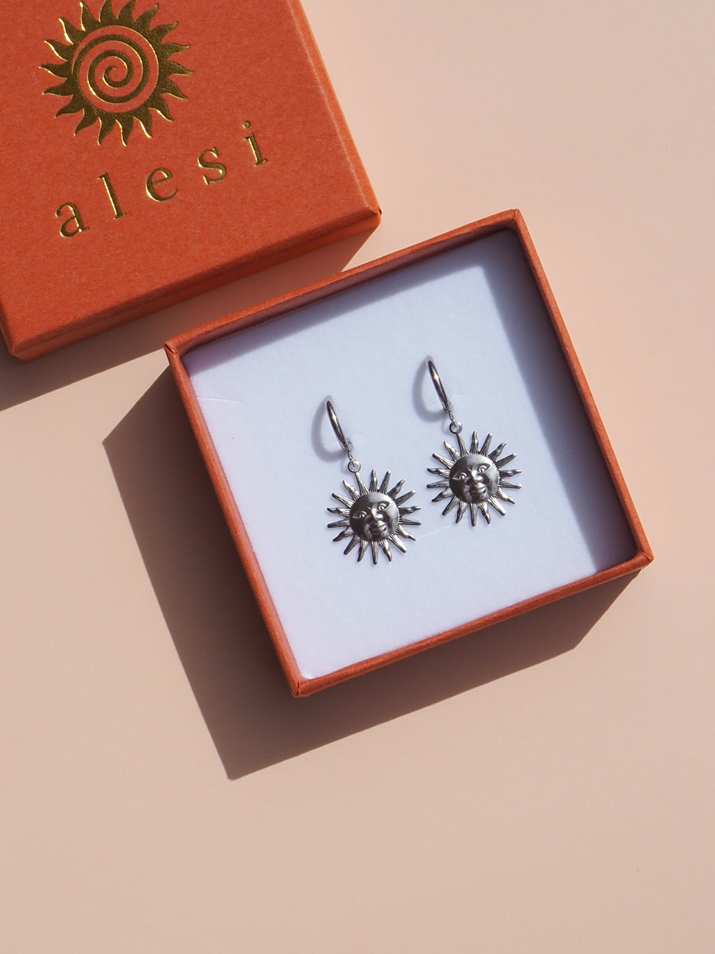Sun Earrings -Silver