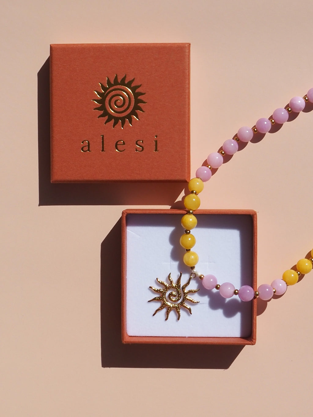 Spiral Sun Pink & Yellow
