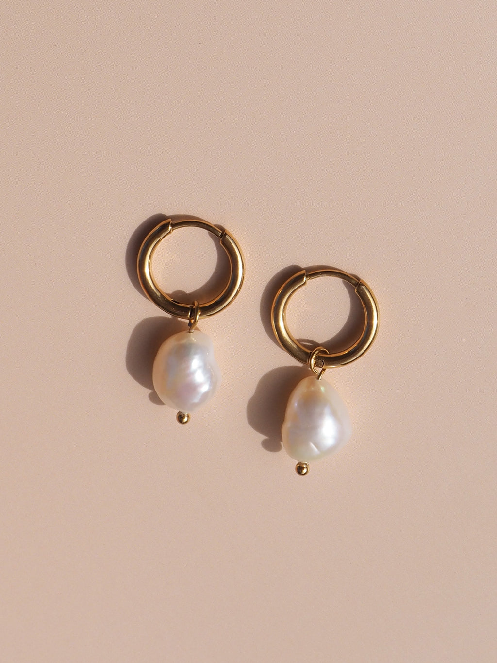 Freshwater Pearl Hoops
