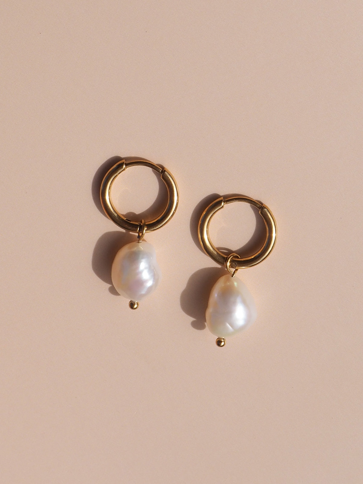 Freshwater Pearl Hoops