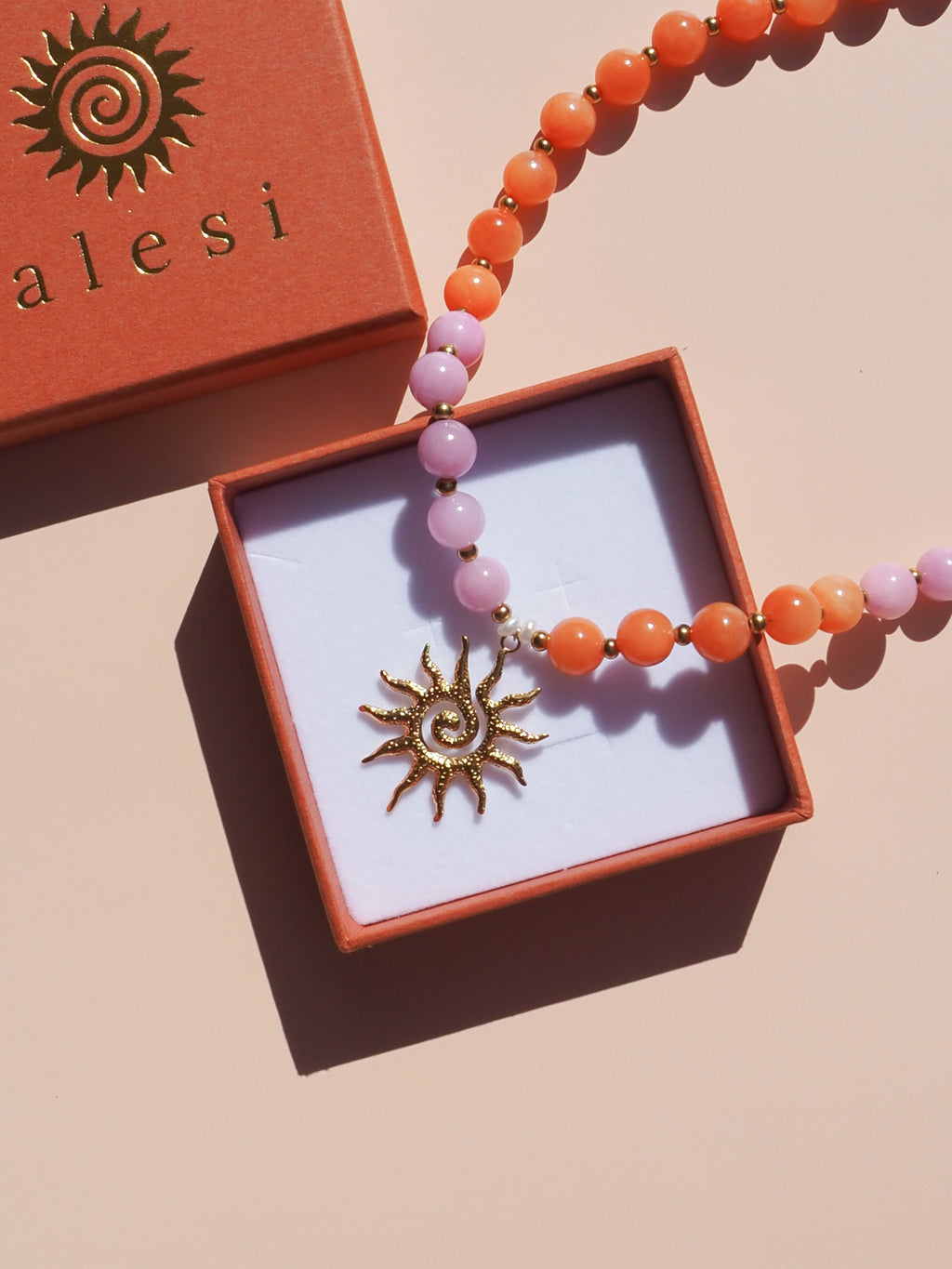 Spiral Sun Pink & Orange