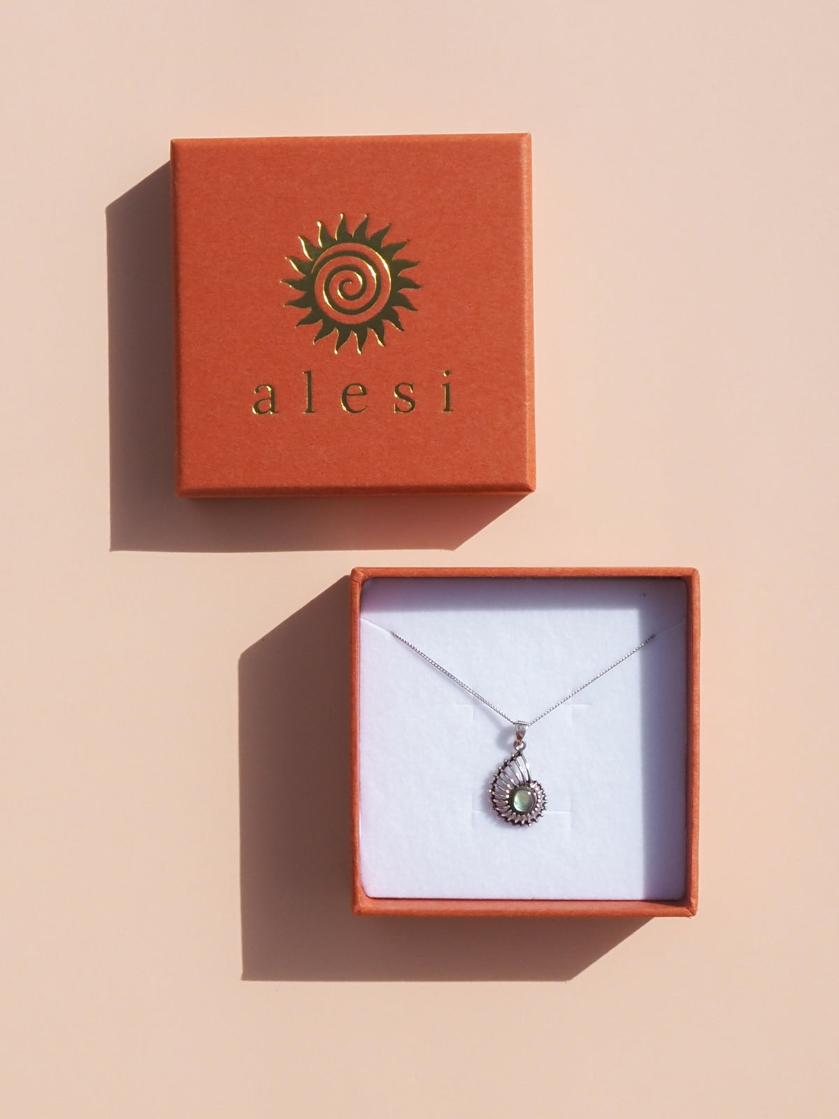 Abalone Spiral Shell Necklace