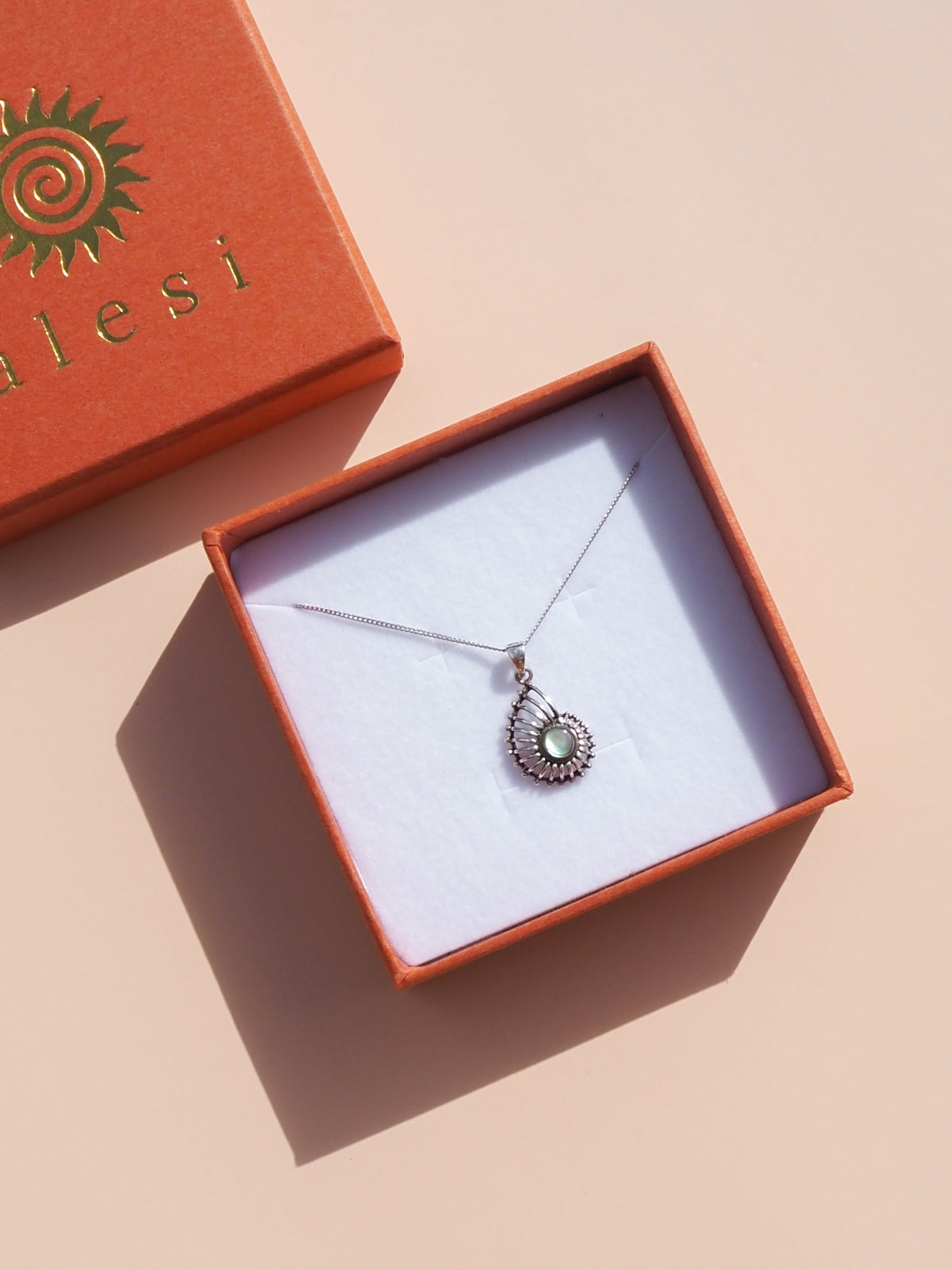 Abalone Spiral Shell Necklace