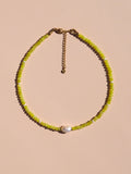 Freshwater Pearl Lime Necklace