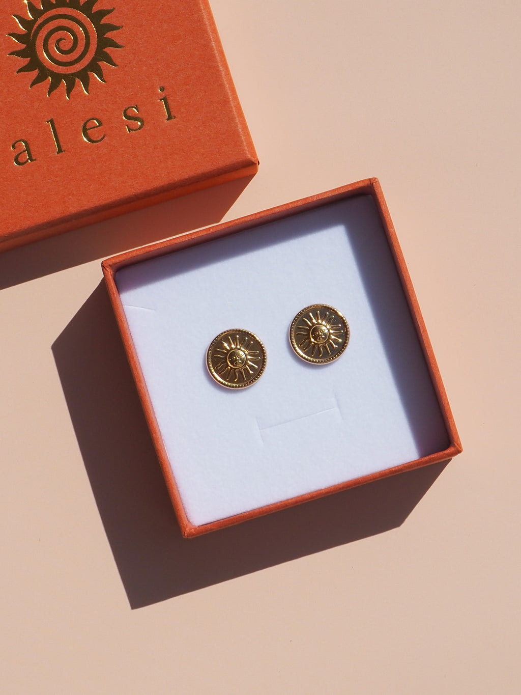 Sun Earrings - Gold