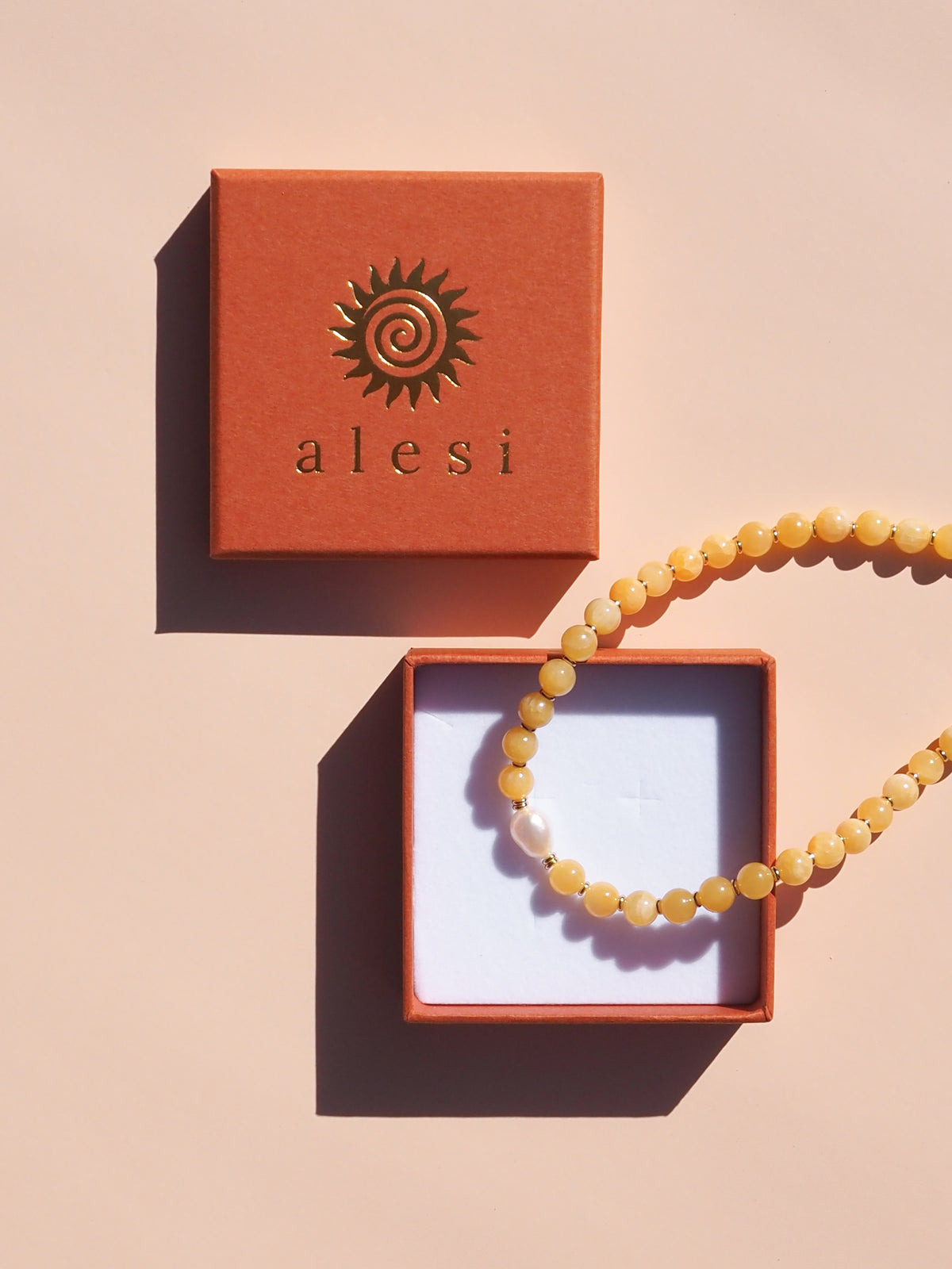 Freshwater Pearl Lemon Necklace