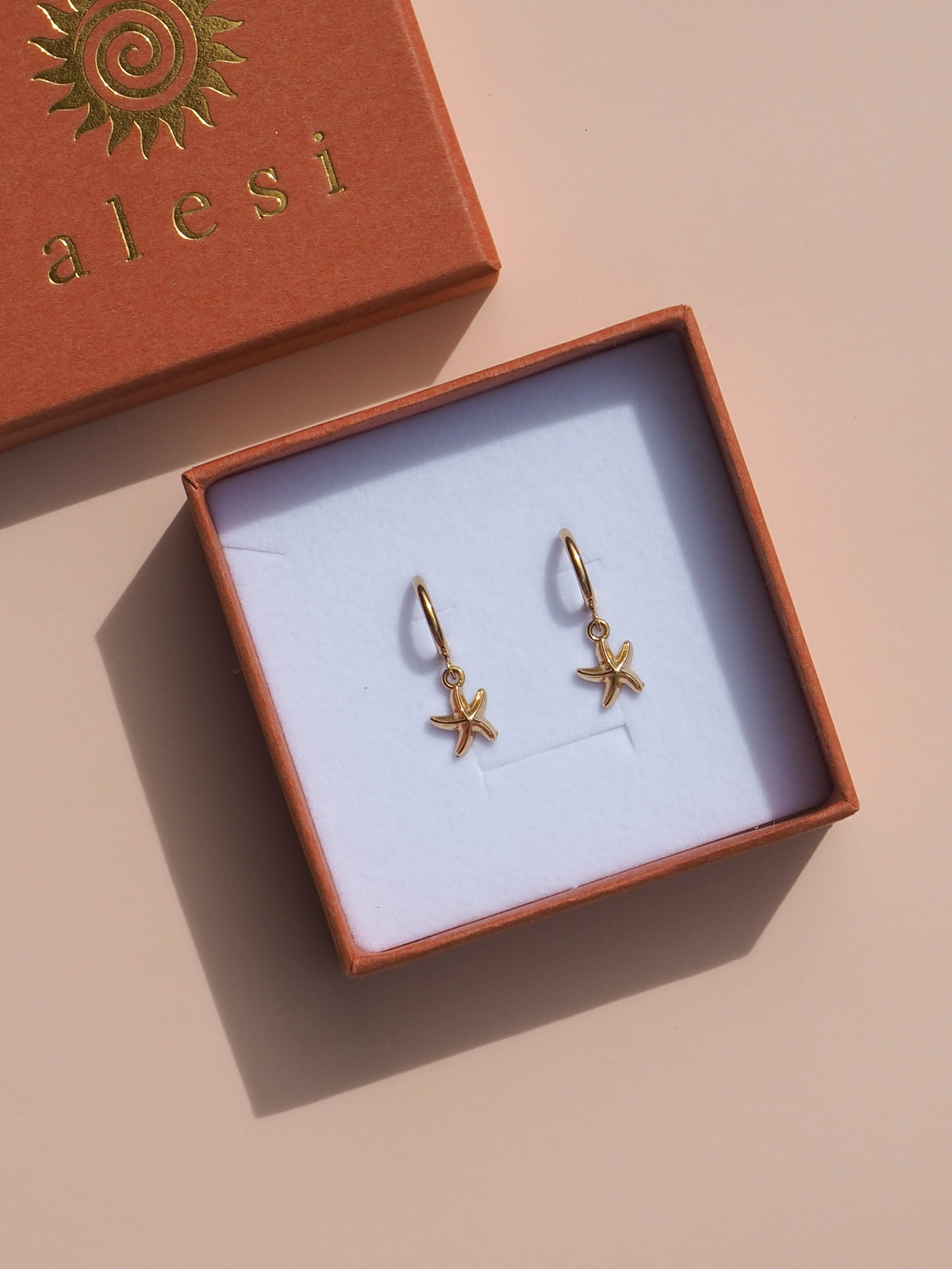 Starfish Hoop Earrings