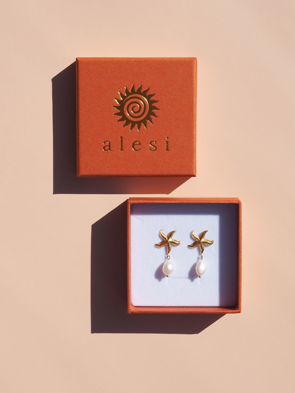 Starfish Pearl Earrings