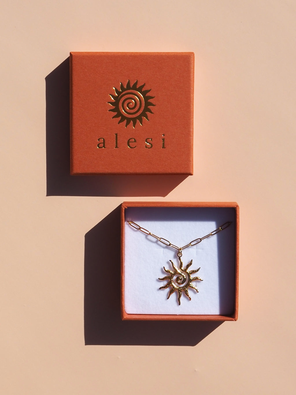 Spiral Sun Necklace