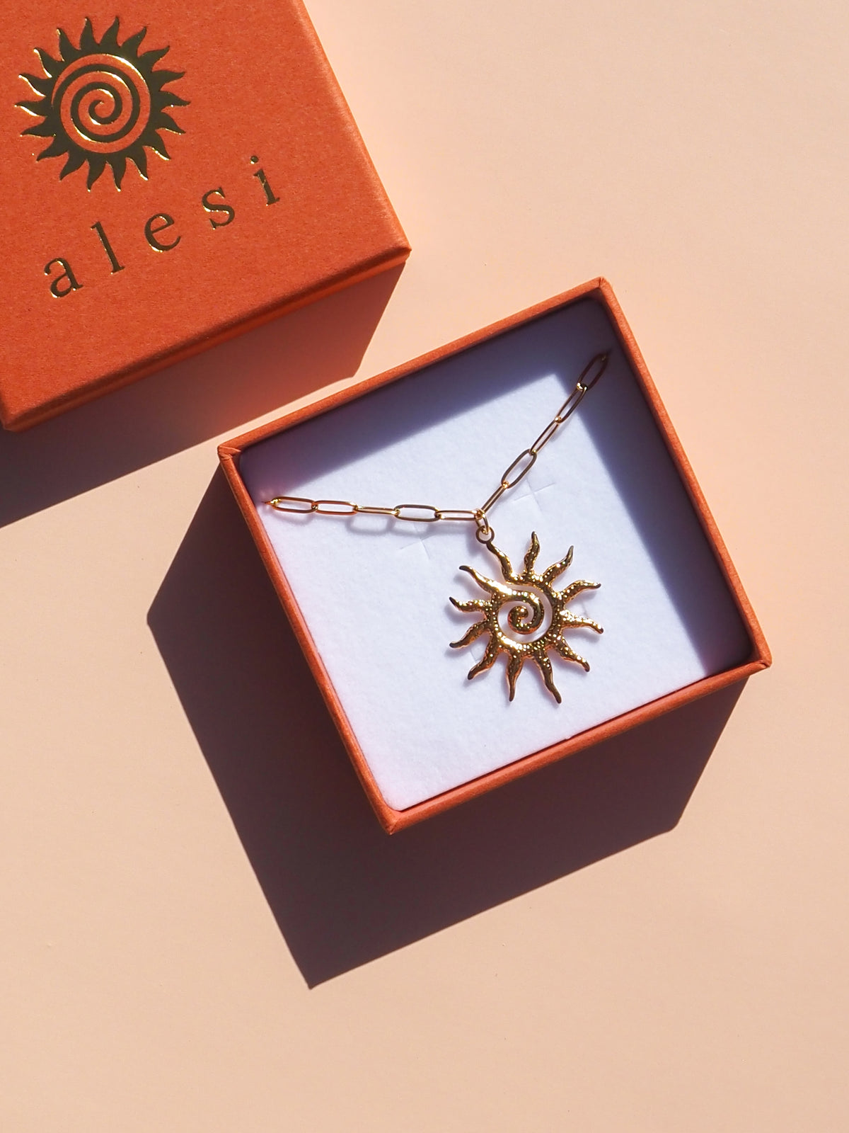 Spiral Sun Necklace